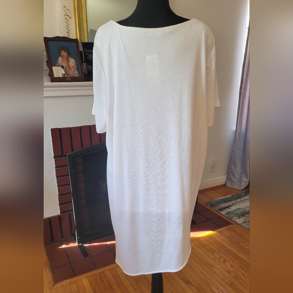 White Asymmetric Top - Picture 2 of 7